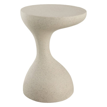 Boracay 19.75" Modern Minimalist Indoor/Outdoor Resin Drink Table